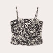 Bustier bretelles fines ecru femme