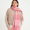 &Eacute;charpe plaid rose fushia femme