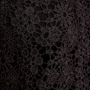 Gilet macramé boutonné noir femme