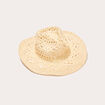 Chapeau d'été tressé sable femme