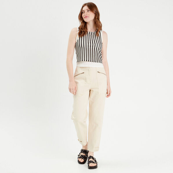 debardeur sans manches ecru femme Débardeur sans manches ecru femme