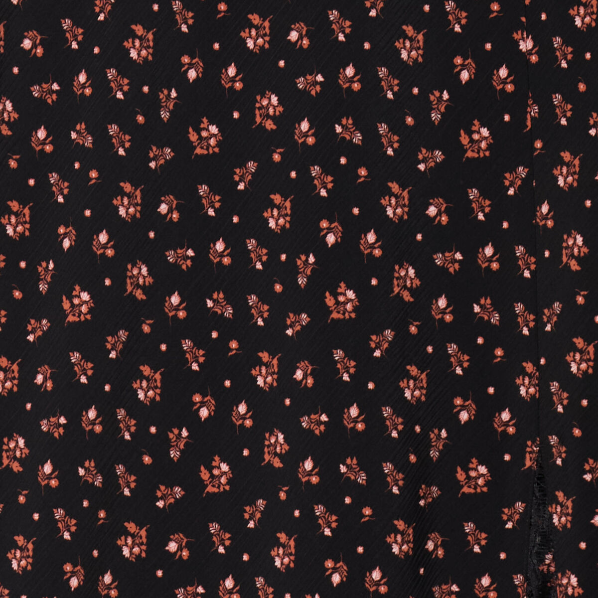 Jupe midi droite fendue noir femme