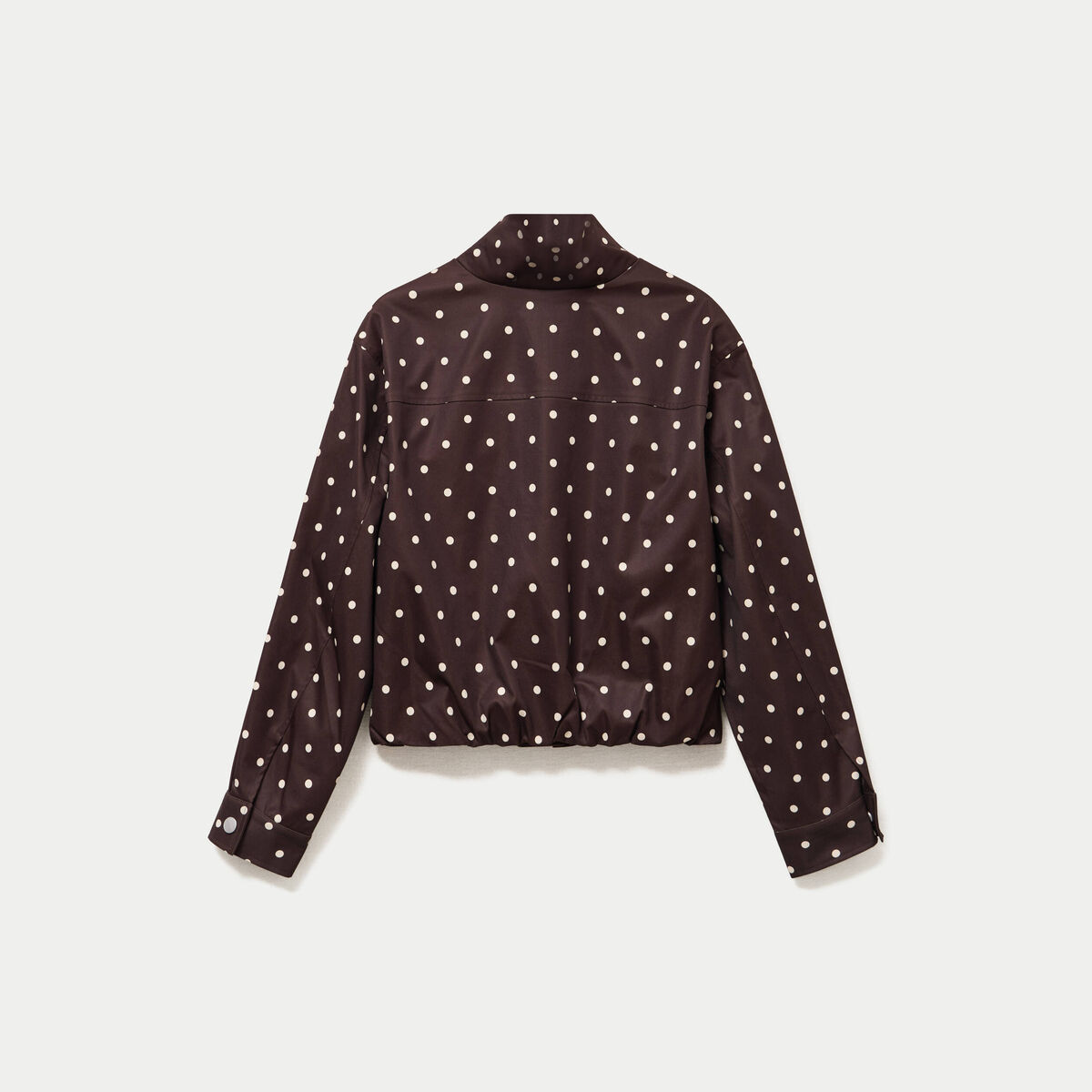 Veste oversize manches longues marron chocolat femme