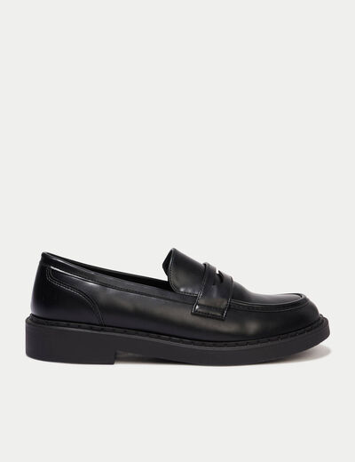 Mocassins noir femme