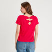T-shirt noeuds dos rose vif femme
