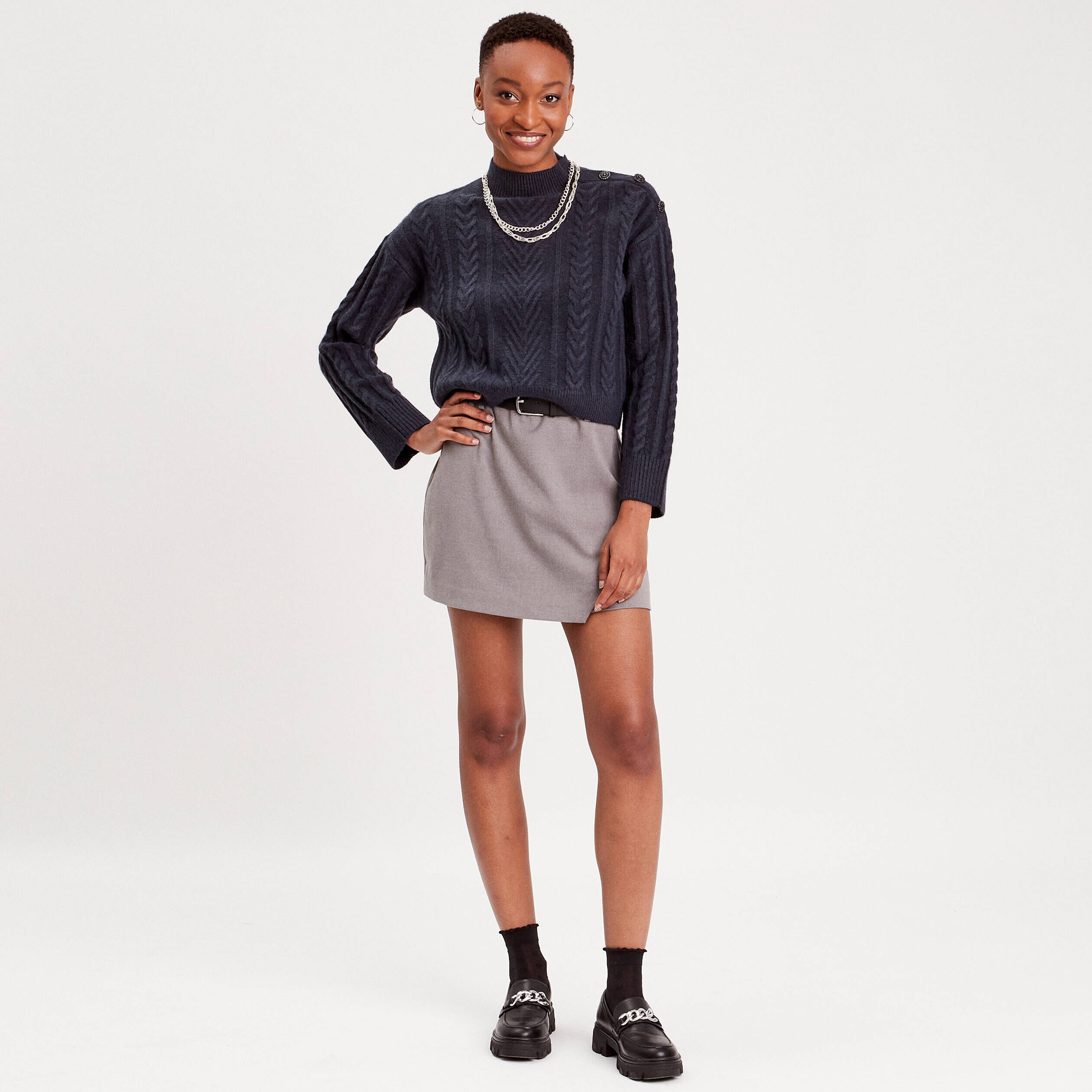 Soldes Robes et jupes Gris femme Vib s