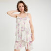 Robe évasée volants blanc femme