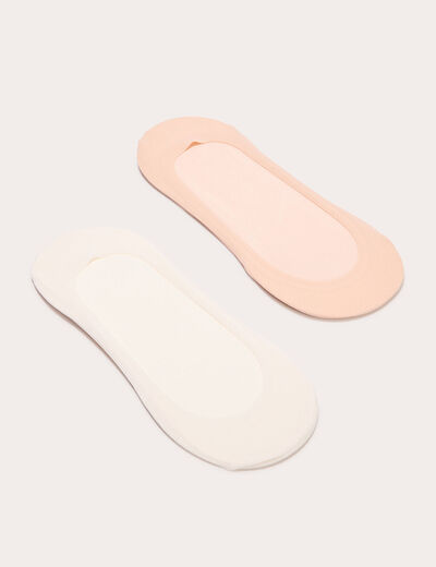 Lot 2 protèges-pieds sable femme