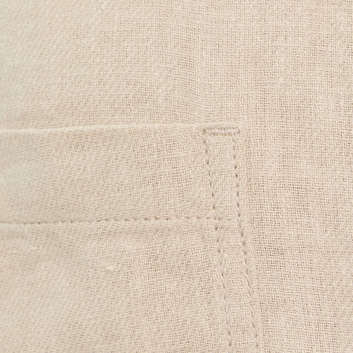Veste boutonnée contenant du lin beige femme