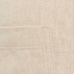 Veste boutonnée contenant du lin beige femme