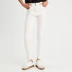 Jeans skinny 5 poches ecru femme