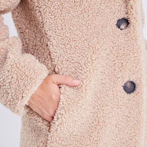 manteau droit boutonne beige femme Manteau droit boutonné beige femme