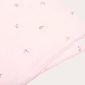 Foulard rose clair femme