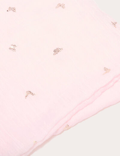Foulard rose clair femme