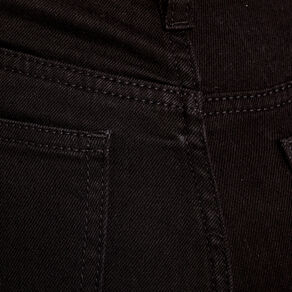 Jeans flare 7/8ème denim noir femme