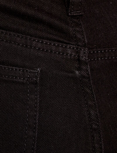 Jeans flare 7/8ème denim noir femme