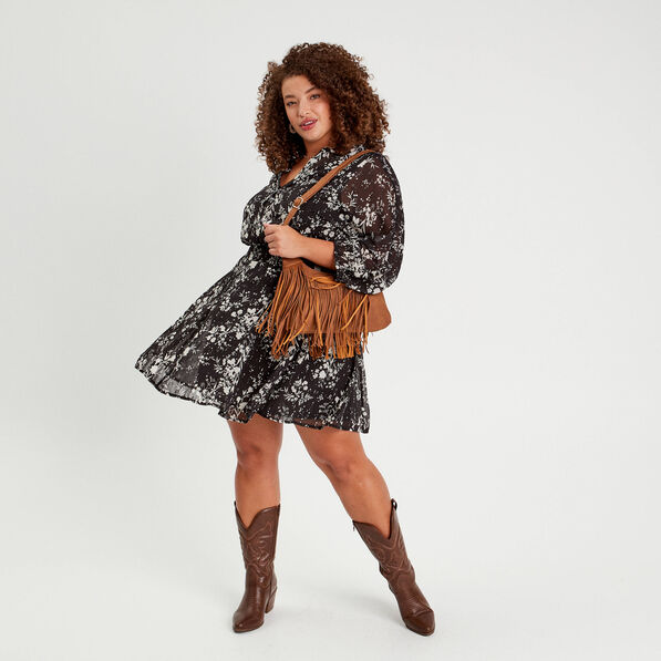 robe evasee manches 34 noir femme Robe évasée manches 3/4 noir femme