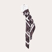 Foulard carré satin noir femme