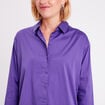 Chemise manches longues violet femme