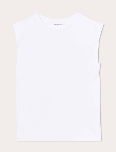 T-shirt manches courtes blanc femme