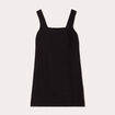 Robe chasuble évasée bretelles noir femme