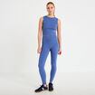 D&eacute;bardeur col rond bleu fonc&eacute; femme