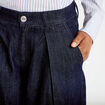 Jean wide leg taille haute denim brut femme