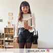 Short paperbag similicuir noir femme