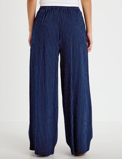 Pantalon bootcut taille standard bleu femme