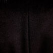 Manteau cintr&eacute; col ch&acirc;le manches longues noir femme