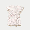 Blouse manches volant&eacute;es ecru femme