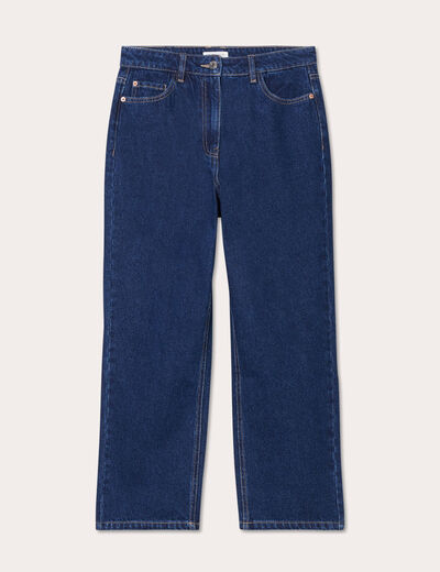 Jeans straight 7/8ème denim brut femme