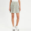 Jupe short droite vert femme