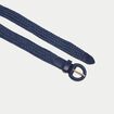 Ceinture tress&eacute;e bleu marine femme