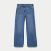 Jean wide leg taille standard denim stone femme