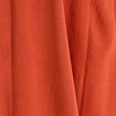 Robe longue évasée fendue orange foncé femme