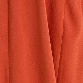 Robe longue évasée fendue orange foncé femme