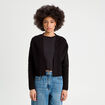Gilet manches longues noir femme