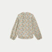 Blouse droite manches longues blanc femme
