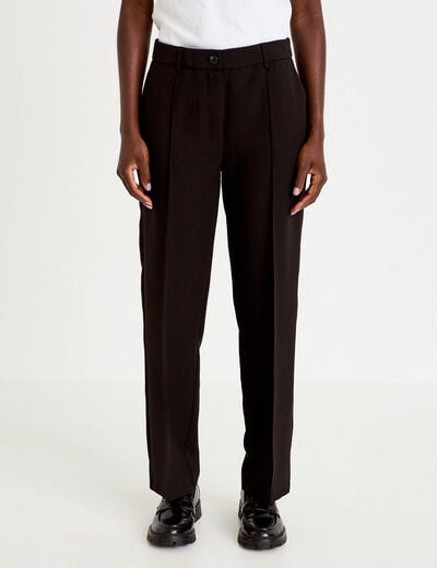 Pantalon bootcut taille standard noir femme