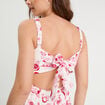 Robe &eacute;vas&eacute;e avec bretelles rose fushia femme