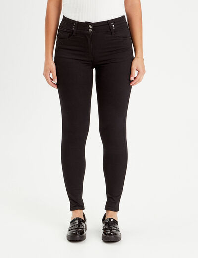 Jeans skinny push up denim noir femme