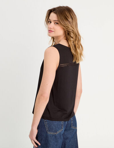 Débardeur sans manches noir femme