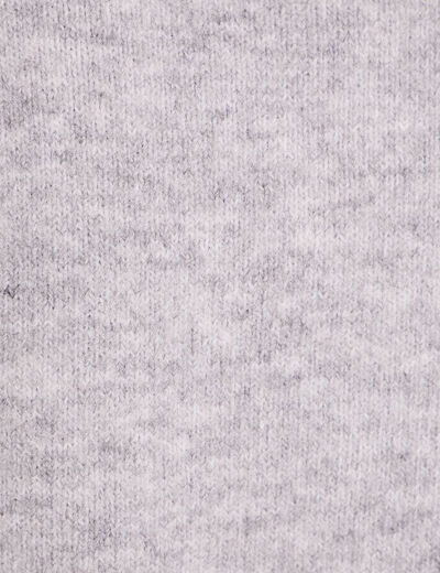 Gilet avec noeud &agrave; strass gris clair femme