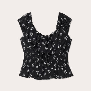 blouse manches courtes noir femme Blouse manches courtes noir femme