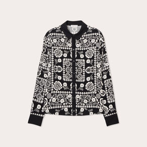 Chemise manches longues noir femme