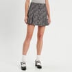 Jupe-short droite noir femme