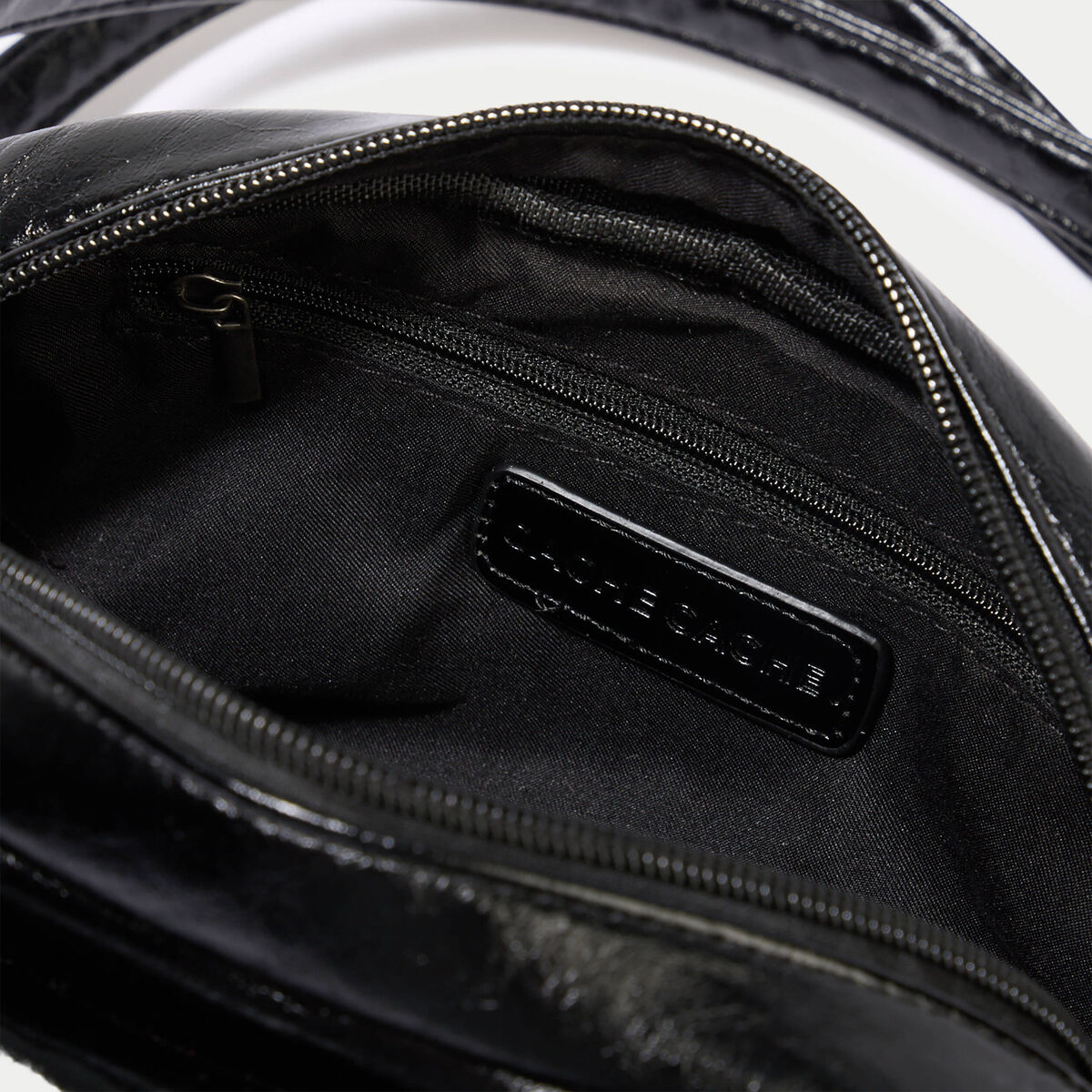 Sac aspect daim noir femme