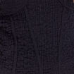 Débardeur bustier gauffré noir femme