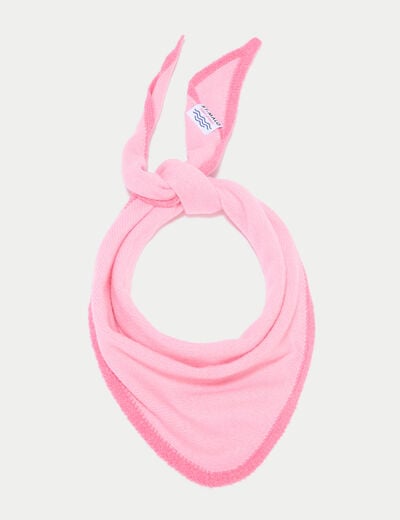 Foulard rose clair femme